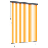 Roleta Biały i Pomarańczowy 200 x 250 cm Materiał i Aluminium