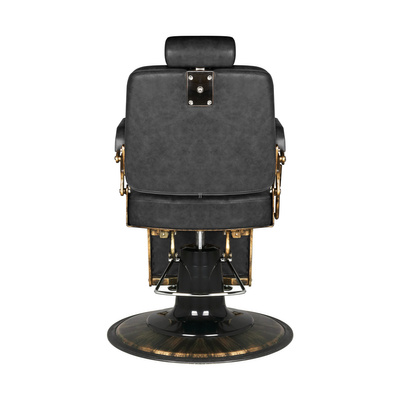 Gabbiano fotel barberski Boss HD Old Leather czarny 131780