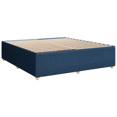 Łóżko z box spring LED z materacem niebieski 200 x 200 cm