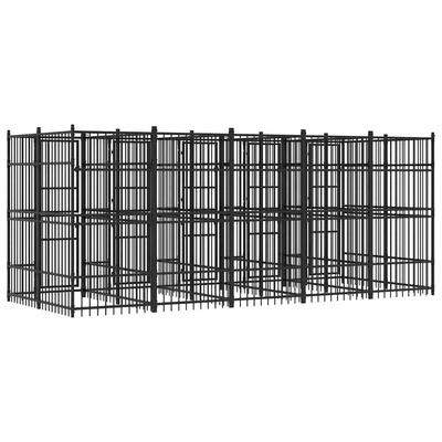 Kojec zewnętrzny dla psa, stalowy, 9,22 m?