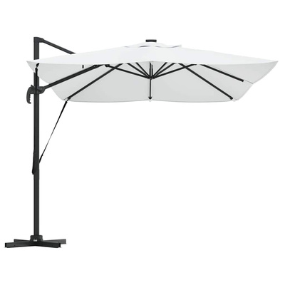Parasol plażowy Ze LED Lights piaskowy 352 x 251 x 265 cm