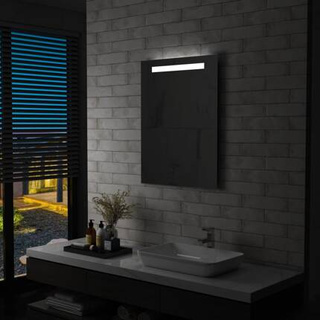 vidaXL Ścienne lustro łazienkowe z LED, 60 x 80 cm model standard