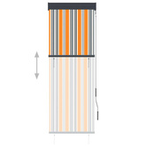 vidaXL Roleta zewnętrzna, 60x250 cm, żółto-niebieska