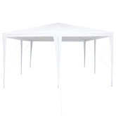 Namiot Imprezowy Biały 400 x 400 x 266 cm Polietylen i Stal
