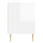 Szafka pod TV, wysoki połysk, biała, 150x30x44,5 cm vidaXL