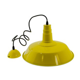 Lampa Wisząca Retro Loft Żółta 36cm E27 Abruzzo Grote