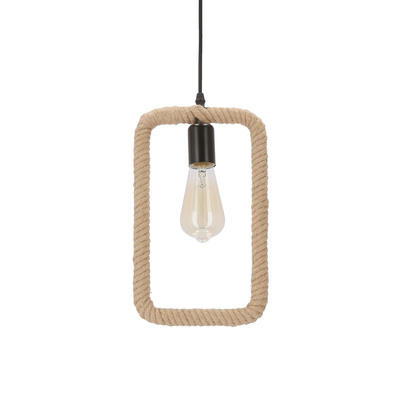 Ostor lampa wisząca czarny+beżowy 1x40W E27