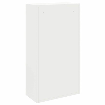 Skrzynka na przesyłki z drzwiami Biały 44 x 22 x 82 cm Stal