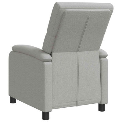 Fotel recliner Szary chmur tkanina