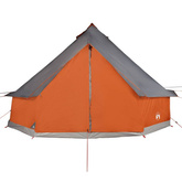 vidaXL Namiot rodzinny tipi, 8-os., szaro-pomarańczowy, wodoszczelny