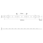 Taśma NASTRO LED SMD 5W 6000-6500K CW barwa zimna, DC 12V, 60LED/m, IP22 CRI>90, 5m rolka, EDO777645 EDO Solutions