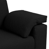 Sofa dwuosobowa Czarny 160 cm tkanina
