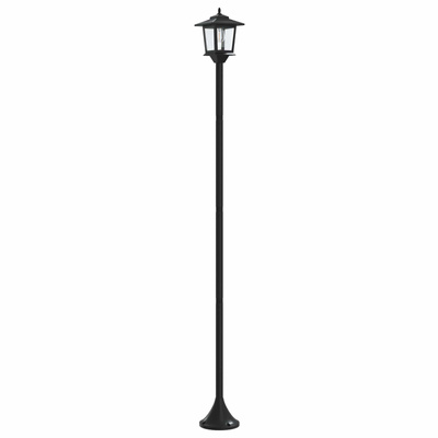 Zestaw Lamp Post with LED Bulb 2 szt. Czarny 16 x 16 x 156 cm