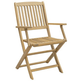 vidaXL Składane krzesła ogrodowe, 4 szt., 57,5x54,5x90 cm, akacja