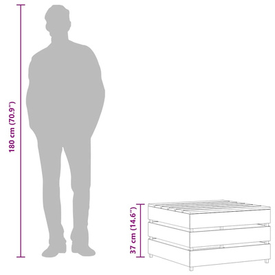 Ogrodowe stoliki z palet, 2 szt., impregnowane drewno sosnowe