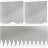 Krawężnik do trawnika 20 szt. 103 x 25 cm Stal srebrny