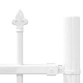 Ogrodzenie Ogrodowe WOERDEN 240 x 115 cm Biały
