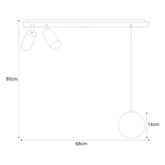 Lampa sufitowa K-4137 z serii ALBIO
