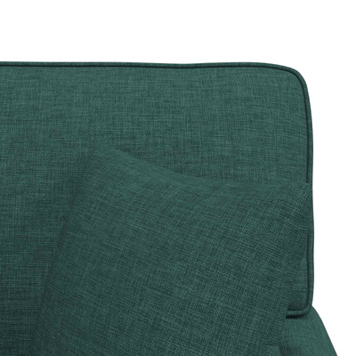 Chaise Lounge z Fartuszkiem 3 szt. Ciemna zieleń tkanina