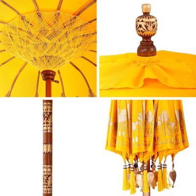 Baliński Parasol Żółty 215 x 215 x 260 cm