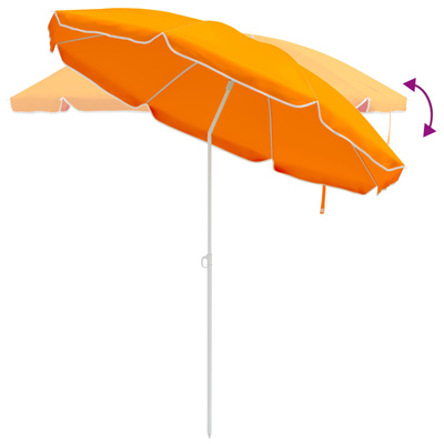 Parasolka ogrodowa 240 cm Poliester 170T pomarańczowy