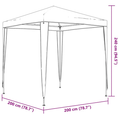 Namiot imprezowy, 2x2 m, biały