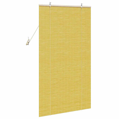 Roleta żółty 80 x 160 cm Bambus