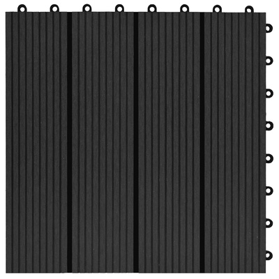 Płytka Tarasowa 11 pcs Czarny 30 x 30 cm