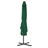 Parasol ogrodowy na słupku stalowym, 250 x 250 cm, zielony