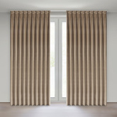Zasłona Melanie ciemnobeżowa 125x270