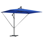 Parasol plażowy 294 x 200 x 270 cm Poliester i aluminium