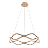 VAVE lampa wisząca patynowy 28W LED 3000K maskownica biała ŚREDNICA 50CM