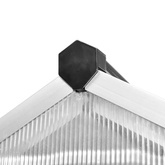 Szklarnia ogrodowa wzmocniona aluminiową ramą, 7,55 m?
