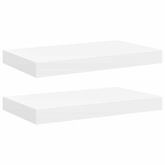 vidaXL Półki ścienne, 2 szt., białe, 40x23x3,8 cm, MDF