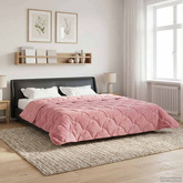 Zimowa Kołdra Różowy 200 x 200 cm Mikrofibra i Fleece Teddy