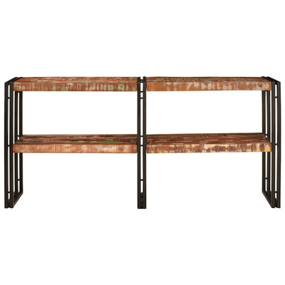 Konsola Wielokolorowe 160 x 33 x 75 cm Lite Drewno Recyklingowe