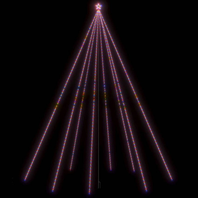 vidaXL Choinka z lampek, wewn./zewn., 1300 kolorowych diod LED, 8 m