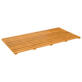 Mata do kąpieli brązowy 100 x 53 x 2,5 cm Lite Drewno Akacji