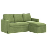 Sofa Jasnozielony 178 x 134 x 80 cm Aksamit