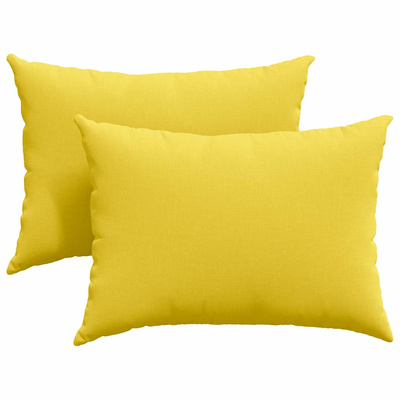 Poduszki na sofę 2 pcs Jasnożółty 70 x 50 cm tkanina