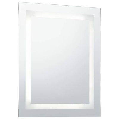 vidaXL Ścienne lustro łazienkowe z LED i czujnikiem dotyku, 50x60 cm