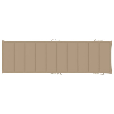 vidaXL Leżaki z poduszkami, 2 szt., lite drewno akacjowe