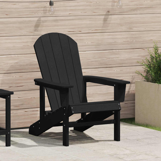 Krzesło Adirondack Czarny HDPE