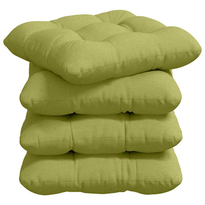 Poduszki na siedziska 4 pcs Jasnozielony 40 x 40 x 12 cm