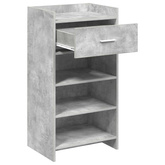 Szafka na buty z szufladą Betonowy szary 48 x 36 x 92 cm
