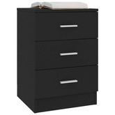 vidaXL Szafki nocne 2 szt., czarne 38x35x56 cm materiał drewnopochodny