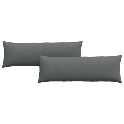 Poduszki na sofę 2 pcs Ciemnoszary 120 x 40 cm tkanina
