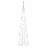 Akrylowy stożek dekoracyjny, niebieski, LED, 90 cm