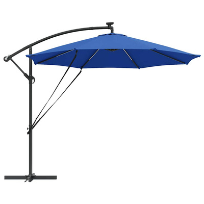 Parasol plażowy 294 x 294 x 248 cm Poliester i aluminium