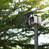 1080P Kamera zewnętrzna WiFi SMART z panelem solarnym / Sensor / IP65 / Czarna